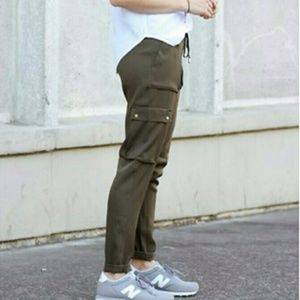 H&M Olive Joggers Size 2 / Size XS